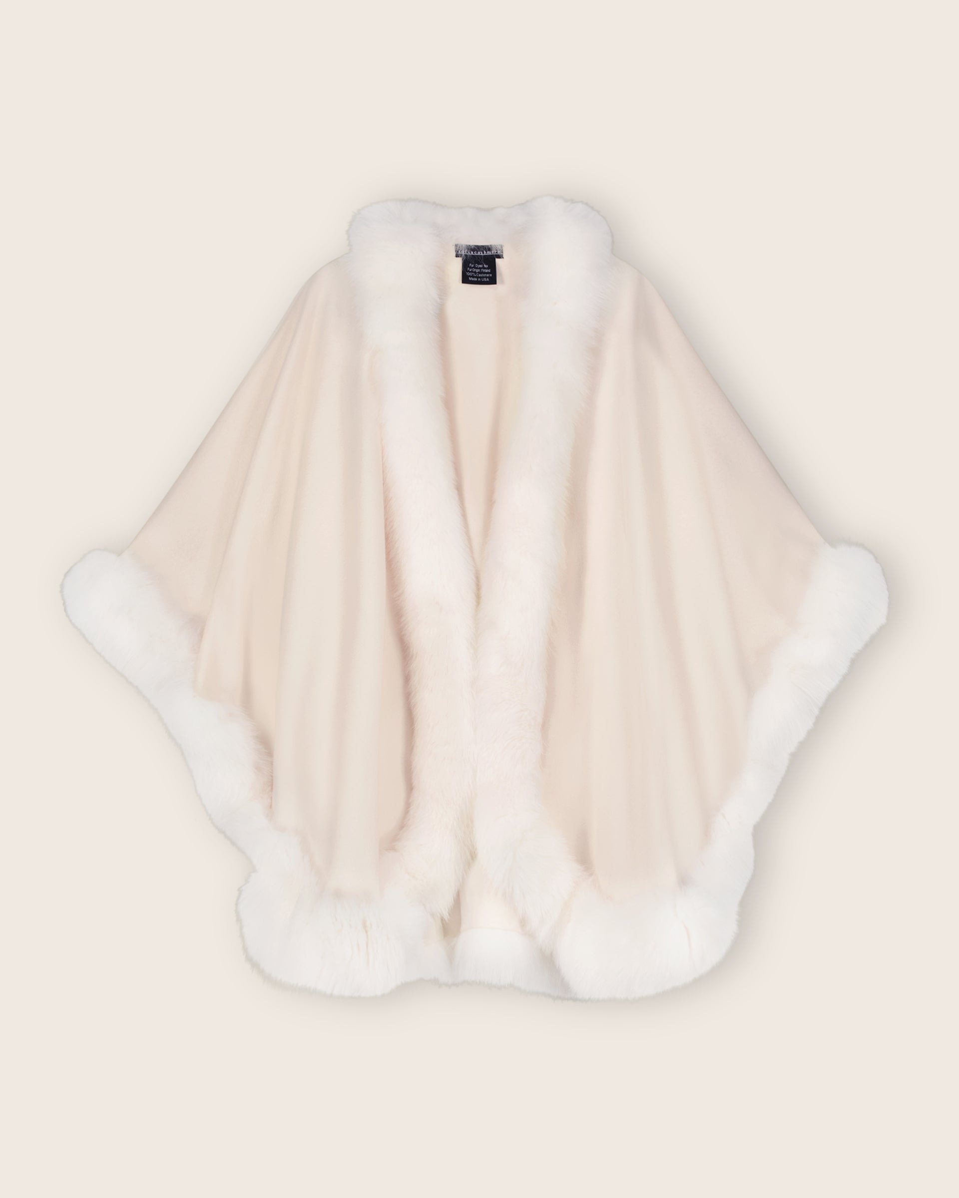 Fur Trimmed Cape, Finnish Fox Fur