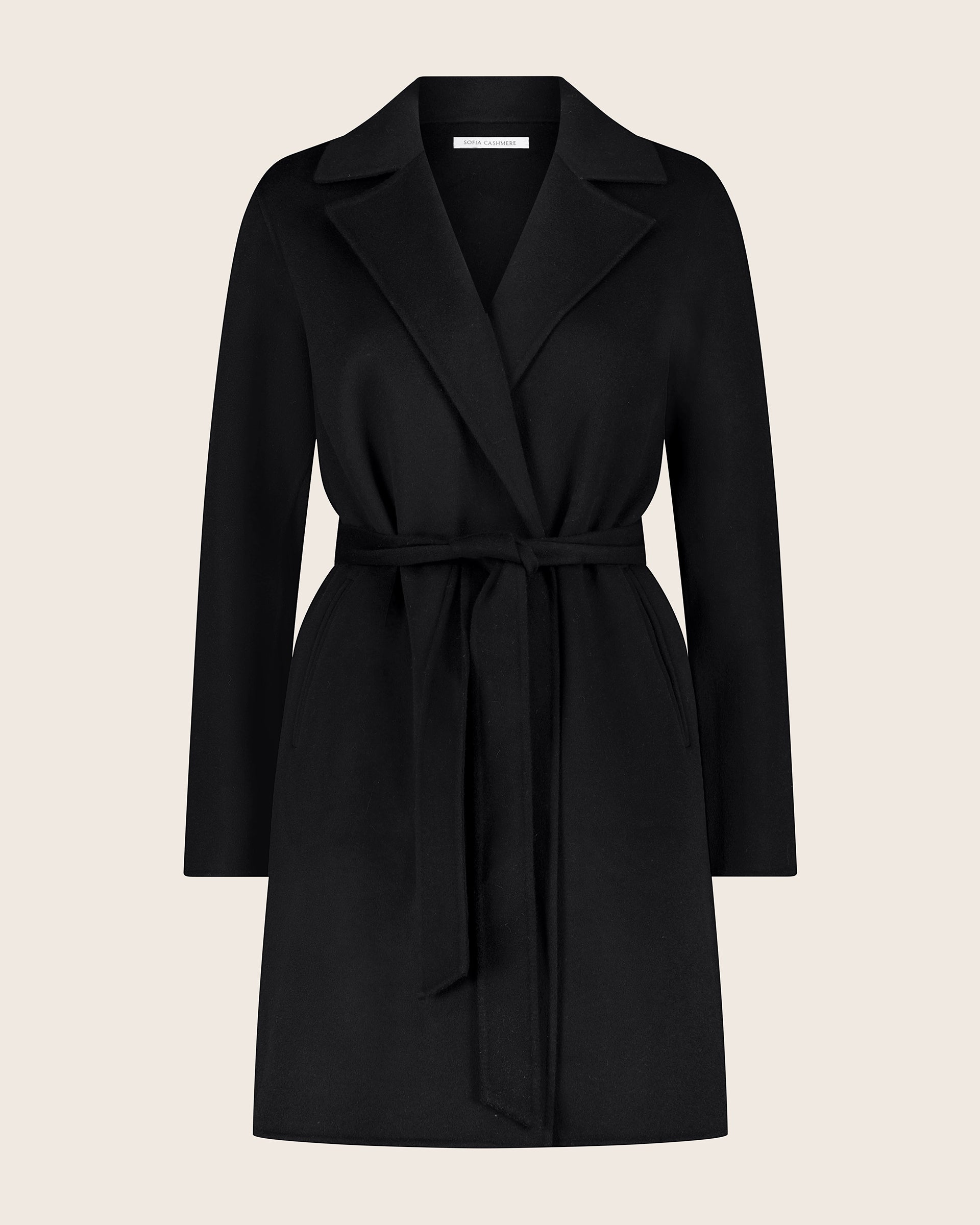 ジャケット・アウター FACADE PATTERN Cashmere Belted Coat FACADE PATTERN Cashmere Belted Coat - メルカリ