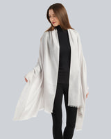 Cashmere Lurex and Sequin Wrap in Silver