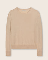 Pura Baby Cashmere Crew Neck Sweater in oatmeal