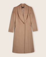 front view of flat image of Camel Hair Princess Coat in Camel