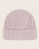Eleganza Boucle Cuffed Cashmere Hat in light pink