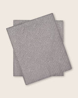 Éire Multi-Cable Cashmere Throw in light grey