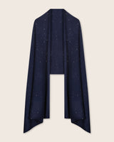 Radiant Sequin Wrap in Dark Navy