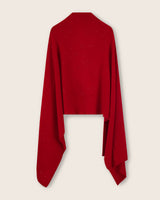 Radiant Cashmere Sequin Wrap in red back