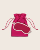 Serena cashmere Sleep Mask in Pink/Light Pink