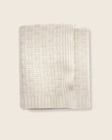 special order Geometric Knit cashmereThrow in Ivory