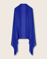St Tropez lightweight cashmere wrap in Cobalt