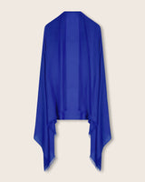 St Tropez lightweight cashmere wrap in Cobalt