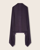 Lightweight cashmere wrap in Dark Currant