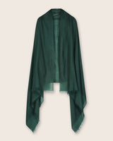 Lightweight Cashmere Wrap in Emerald