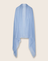 Lightweight Cashmere Wrap in Sky Blue