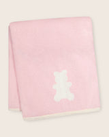 Baby Bear Blanket in Soft Pink/Ivory
