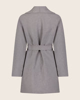 Victoria Coat in grey back