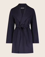Victoria Coat in navy front