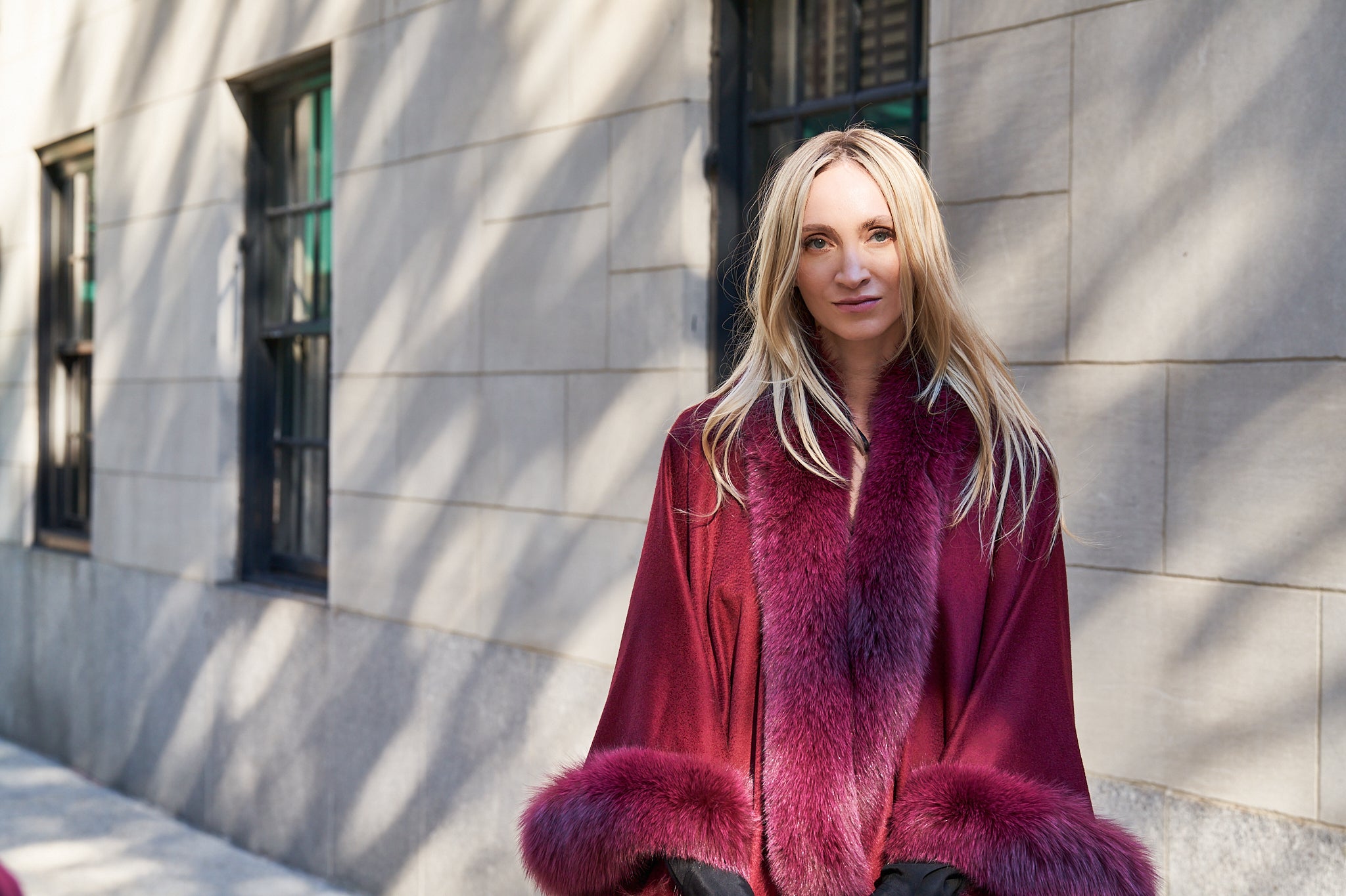 How to Wear a Fur Cape and Coat | Sofia Cashmere – SofiaCashmere, image size:2048x1365