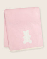 Baby Bear Blanket in Soft Pink/Ivory