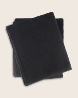 Emil Boucle Knit Throw in black