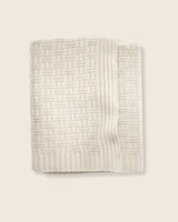 Geometric Knit Throw in Ivory
