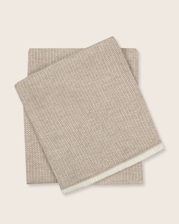 Empire Cashmere Throw in Beige