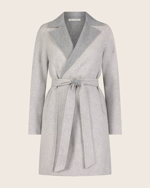 【極美品】マディソンブルー WOOL SEMI CHESTER COAT グレー Perfect Suit FActory チェスターコート コート カシミヤ混
