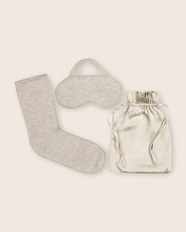 Capri Cashmere Travel Set in stone