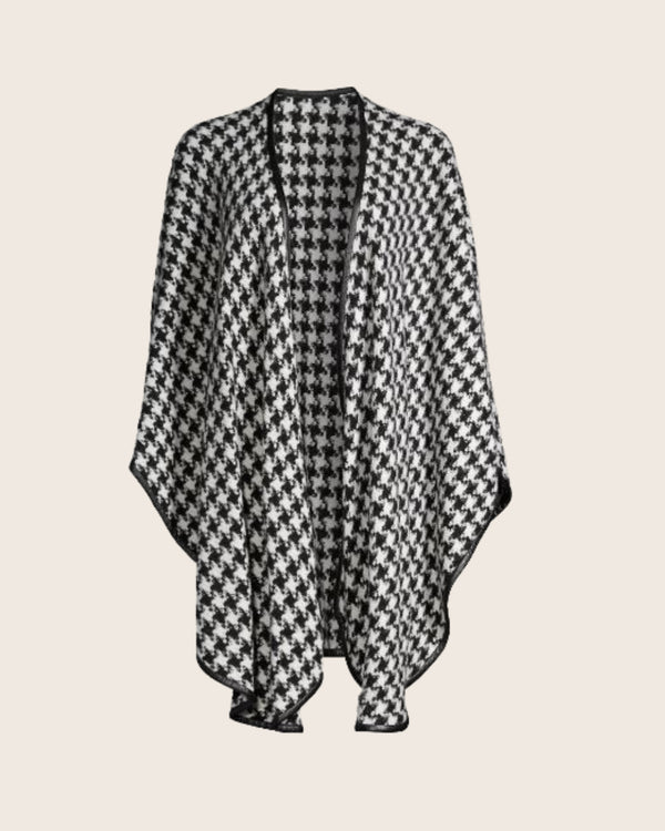 Houndstooth cape