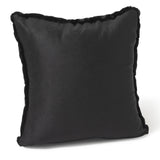 Castoro Sheared Beaver Fur and Cashmere Pillow- Black 18" x 18"