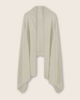 Radiant Cashmere Sequin Wrap in ivory front
