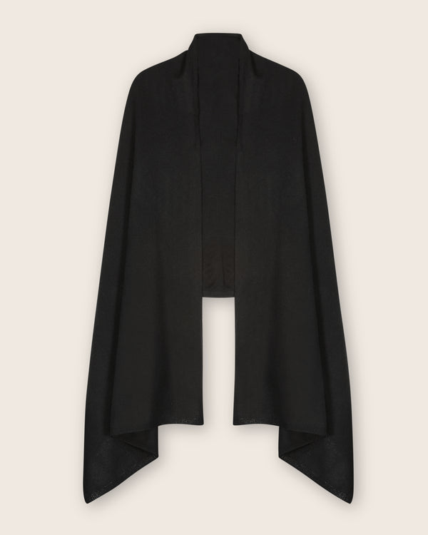 Voyage Cashmere Travel Wrap in black]