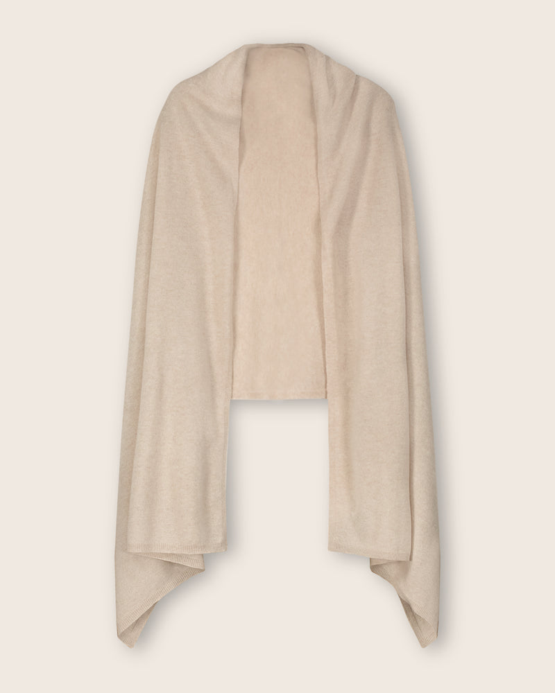 Voyage Cashmere Travel Wrap in Oatmeal