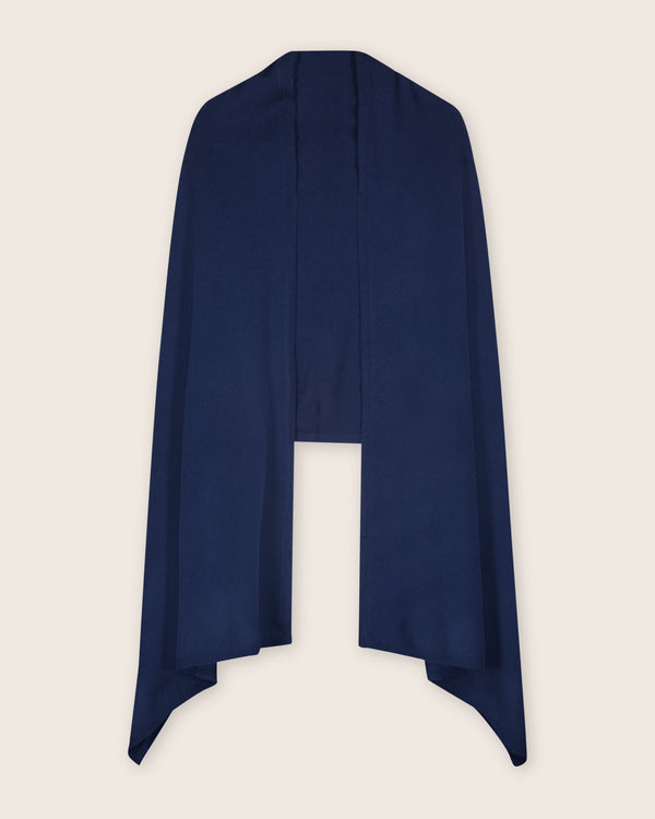Voyage Cashmere Travel Wrap in navy