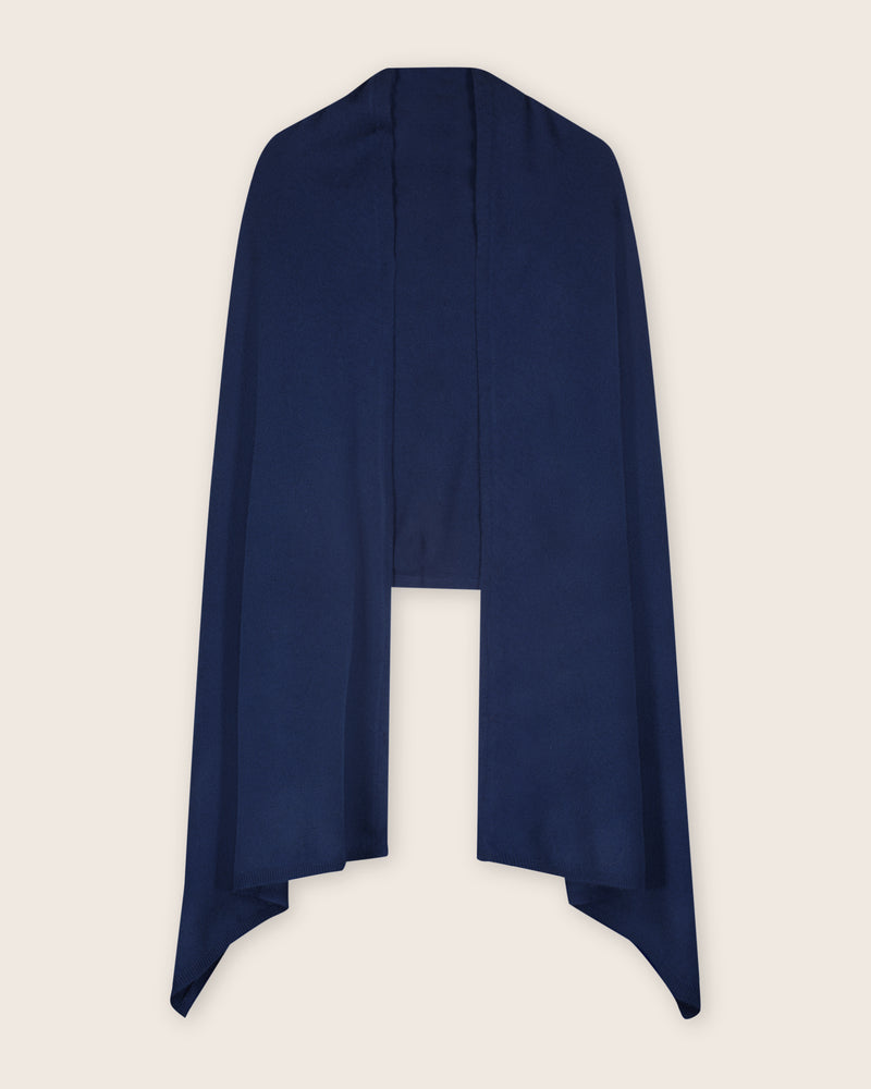 Voyage Cashmere Travel Wrap in navy