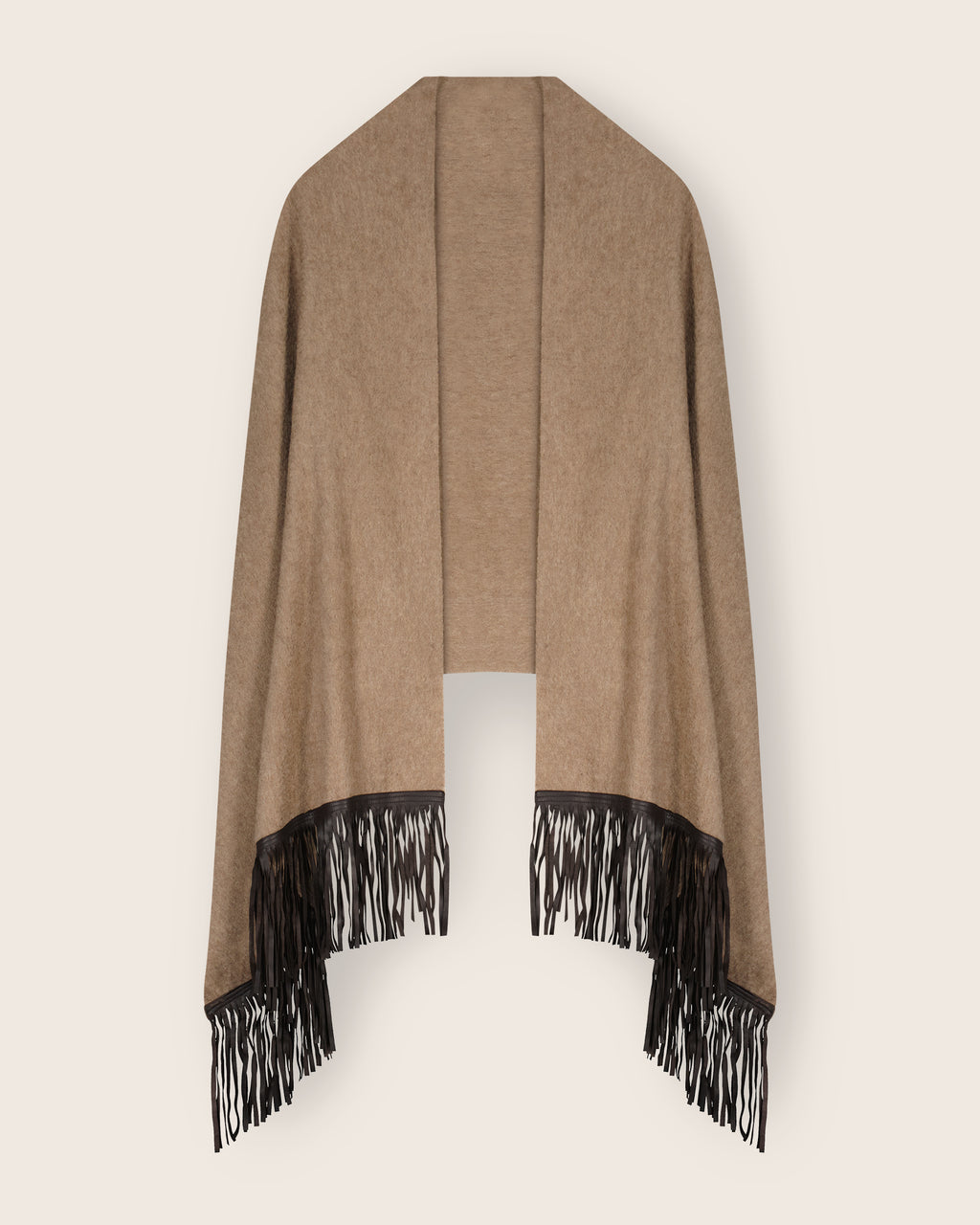 Chieko+ luxe knit 04 stole まっぷたつ baby cashmere