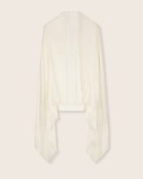 Aura Lightweight Cashmere Sequin Wrap in ivory