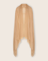 Lightweight Cashmere Wrap in Soft Camel