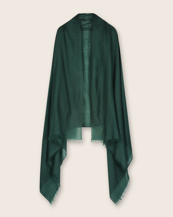 Lightweight Cashmere Wrap in  Emerald