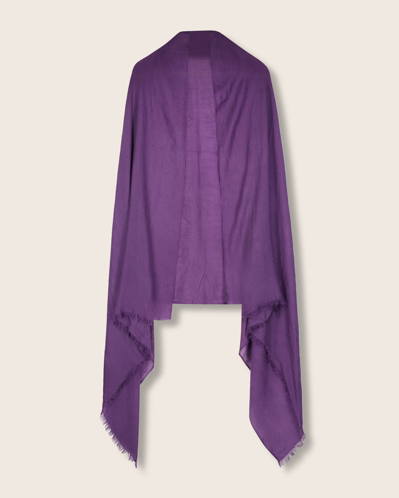 Lightweight Cashmere Wrap in  Amethyst