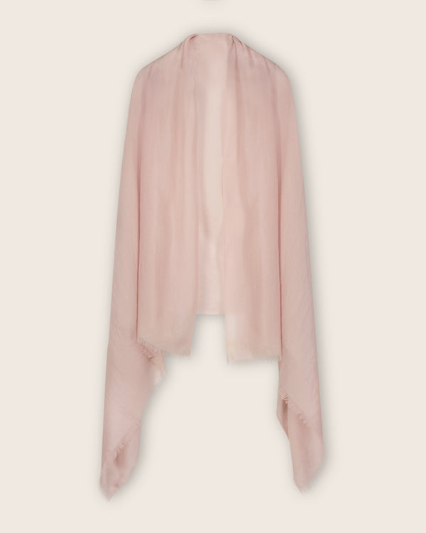 Lightweight Cashmere Wrap in Dusty Rose