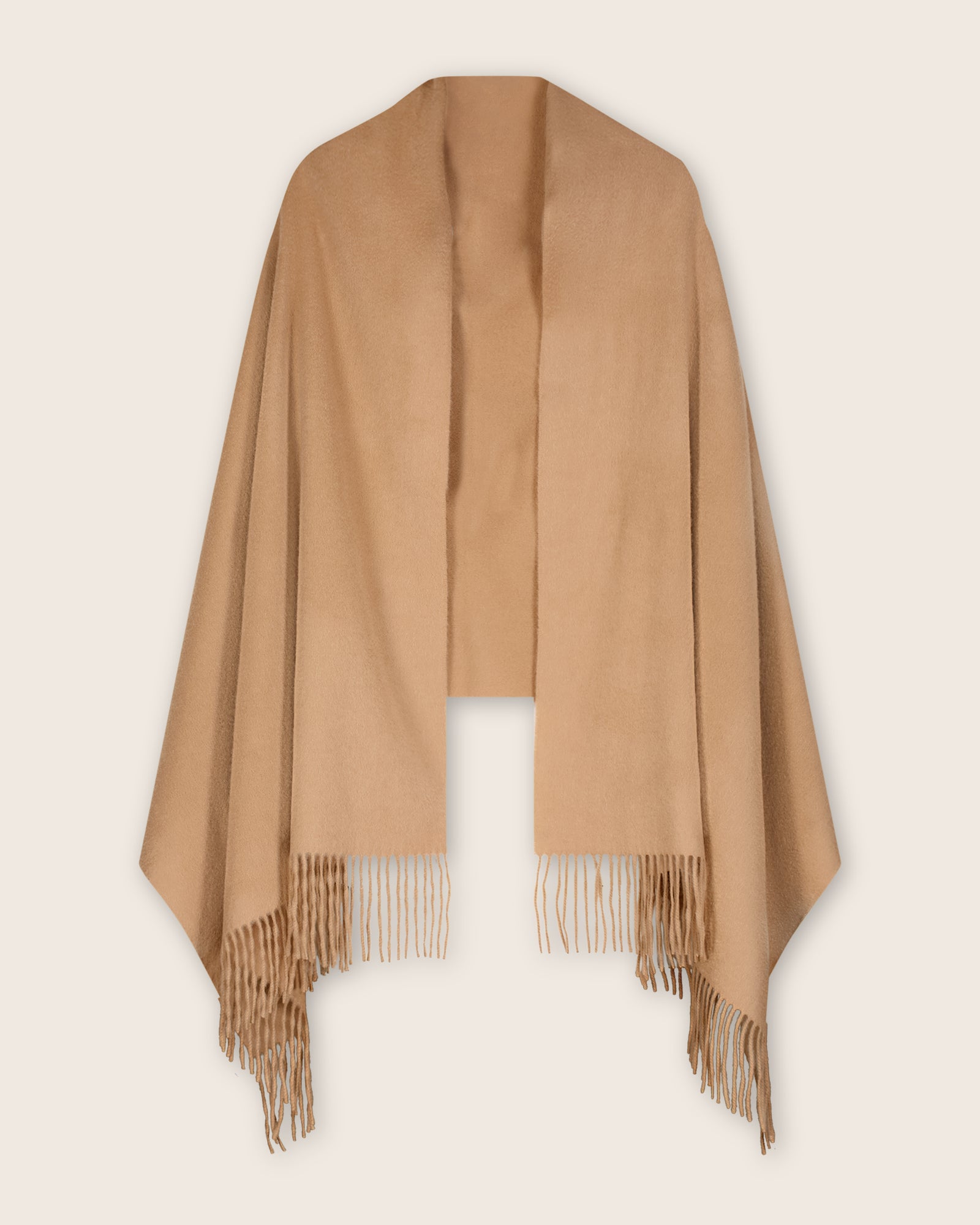 Cashmere Wrap with Long Fringe Detail | Sofia Cashmere
