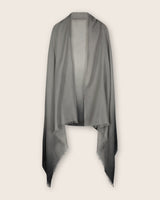 Lightweight Cashmere Wrap in grey ombre