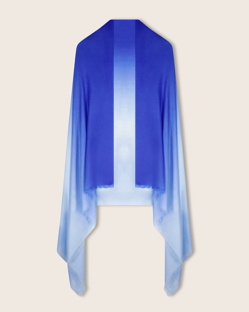 Monaco wrap in blue ombre
