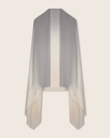 Monaco lightweight cashmere wrap scarf in Silver-Champagne Ombre