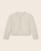 Sequin Bolero Cardigan in white
