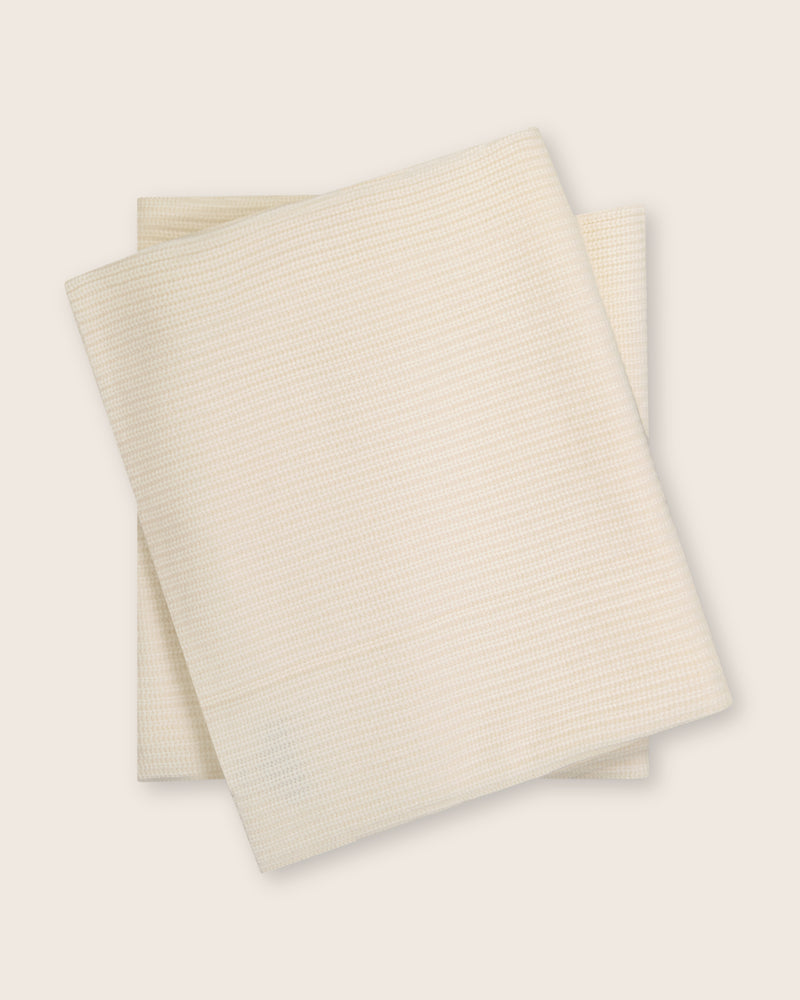 Shaker throw in ivory