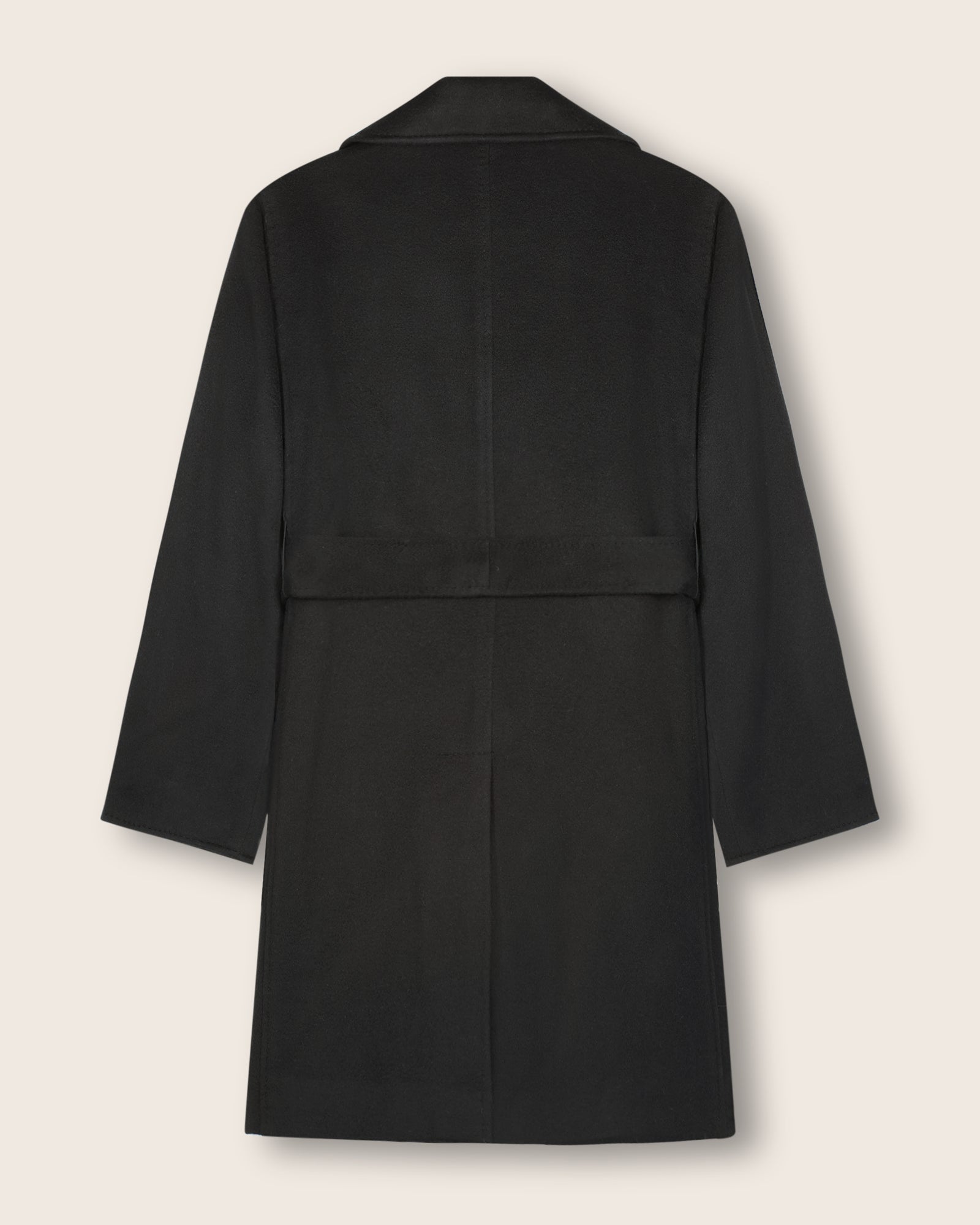 Pure Mongolian Cashmere Wrap Coat with Notched Lapel | Sofia