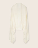 Aura Lightweight Cashmere Sequin Wrap in ivory