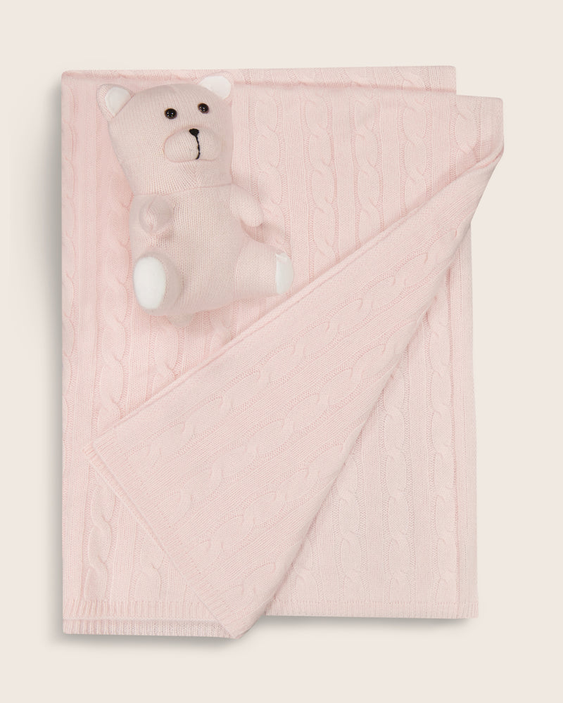 Baby Gift Set with Cashmere Blanket & Cashmere Teddy Bear | Sofia