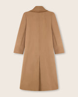Marceau Baby Camel Hair Trench Coat in camel, back