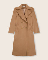 Marceau Baby Camel Hair Trench Coat in camel, front